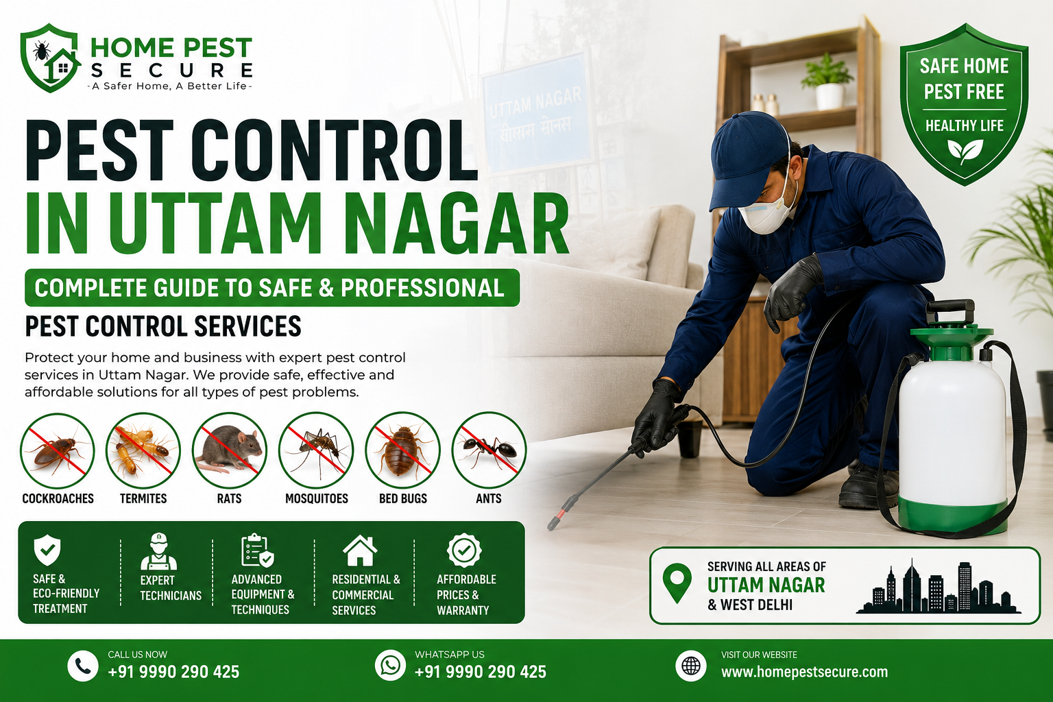 Pest Control in Uttam Nagar